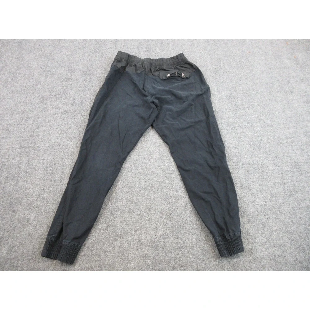 Nike Pants Mens XL Black Air Joggers Elastic Waist Cuffed Logo Woven Panels